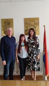 Пријем за освајачицу бронзане медаље у рвању казак куреши стилом на Европском првенству у Азербејџану