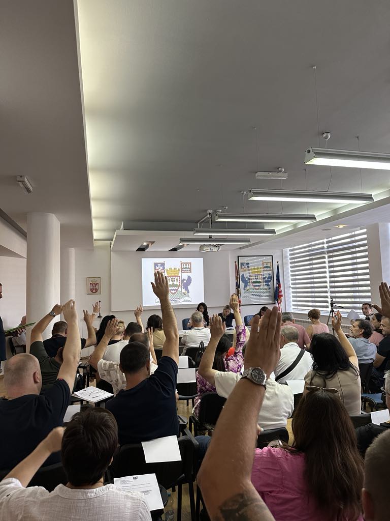 ИЗВЕШТАЈ СА 9. СЕДНИЦЕ СКУПШТИНЕ ГРАДСКЕ ОПШТИНЕ ЧУКАРИЦА ОДРЖАНЕ  08.07.2025. године  У СВЕЧАНОЈ САЛИ ГО ЧУКАРИЦА 